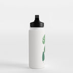 Cat and Plant 39: Tropicat Leaves Water Bottle Gallery Image 3