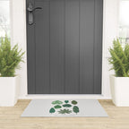 Cat and Plant 39: Tropicat Leaves Welcome Mat Gallery Image 3