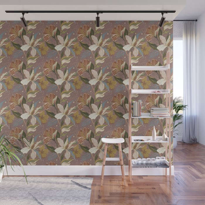 Celestial Iris Garden Wall Mural Gallery Image 1