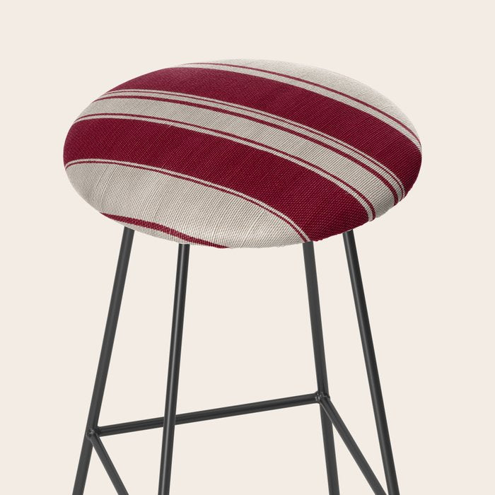 Timeless Crimson Heritage Stripes Stool Gallery Image 2