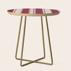 Timeless Crimson Heritage Stripes Side Table Gallery Image 1