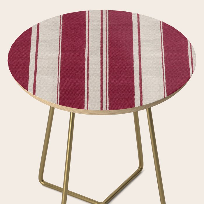 Timeless Crimson Heritage Stripes Side Table Gallery Image 2