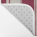 Timeless Crimson Heritage Stripes Bath Mat Gallery Image 2