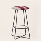 Timeless Crimson Heritage Stripes Stool Gallery Image 1