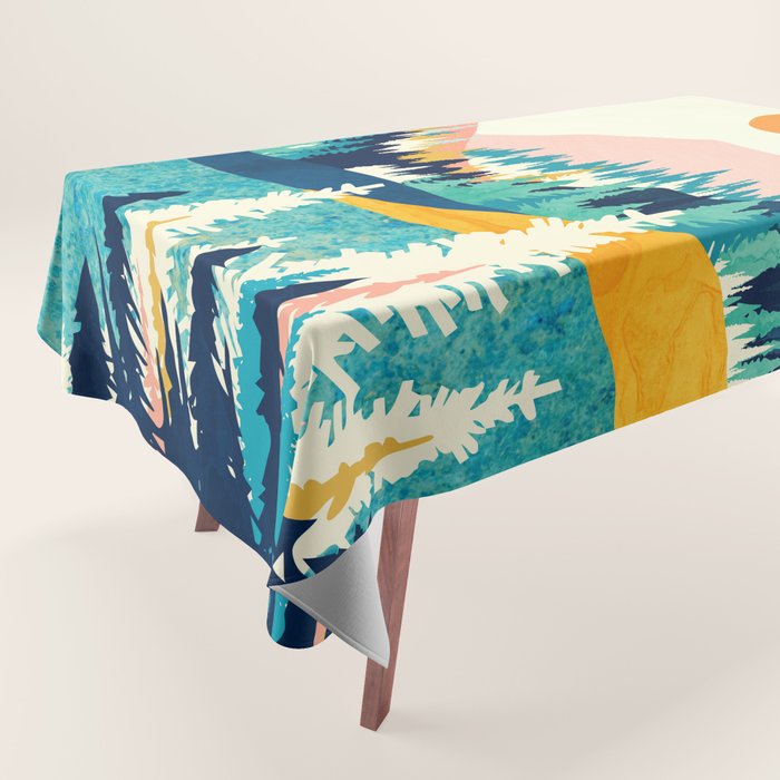 Summer Valley Vista Tablecloth Gallery Image 1
