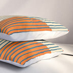 Modern Bold Abstract Art Colorful Geometric  Pillow Sham Gallery Image 3