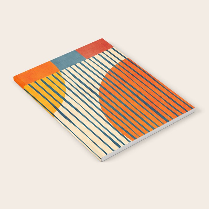 Modern Bold Abstract Art Colorful Geometric  Notebook Gallery Image 1