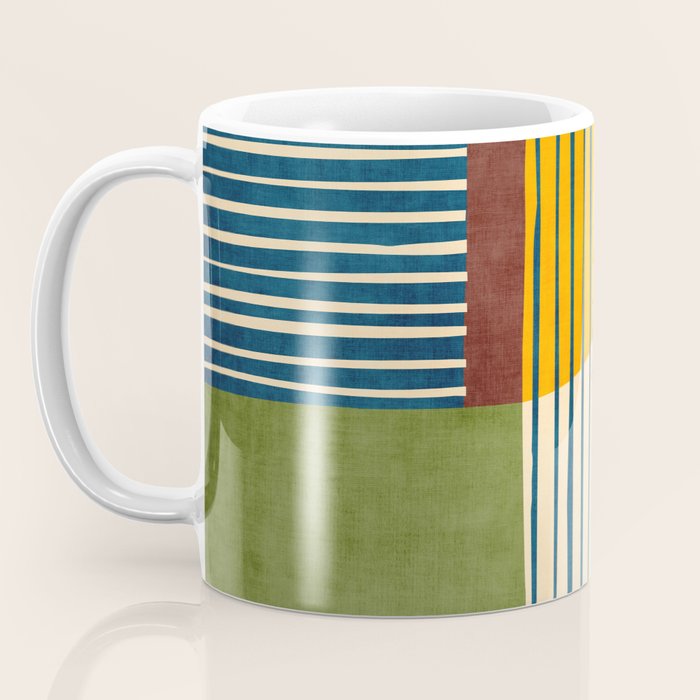 Modern Bold Abstract Art Colorful Geometric  Coffee Mug Gallery Image 3