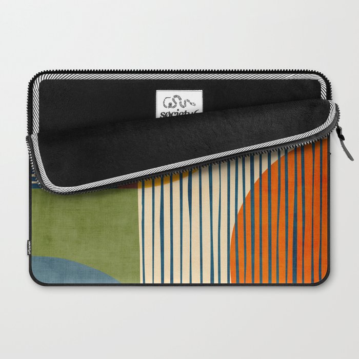 Modern Bold Abstract Art Colorful Geometric  Laptop Sleeve Gallery Image 2