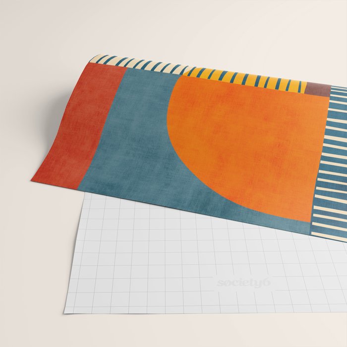 Modern Bold Abstract Art Colorful Geometric  Wrapping Paper Gallery Image 2