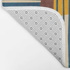 Modern Bold Abstract Art Colorful Geometric  Bath Mat Gallery Image 2
