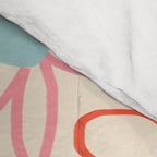 Joyful Flower Lines - rainbow Comforter Gallery Image 4
