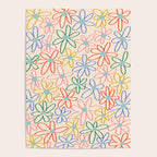 Joyful Flower Lines - rainbow Poster Gallery Image 4