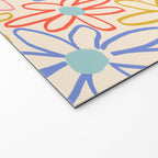 Joyful Flower Lines - rainbow Welcome Mat Gallery Image 2