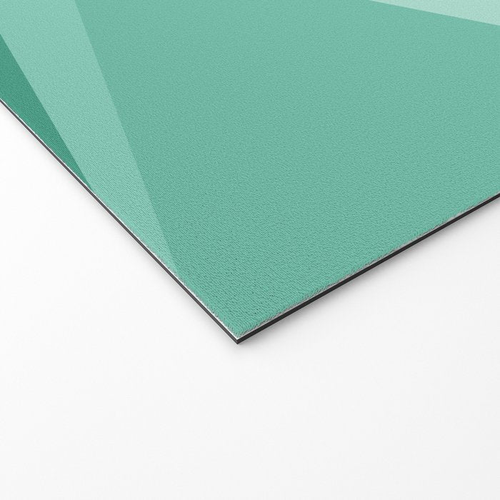 Geometric Triangles VII Pink and Green Welcome Mat Gallery Image 2