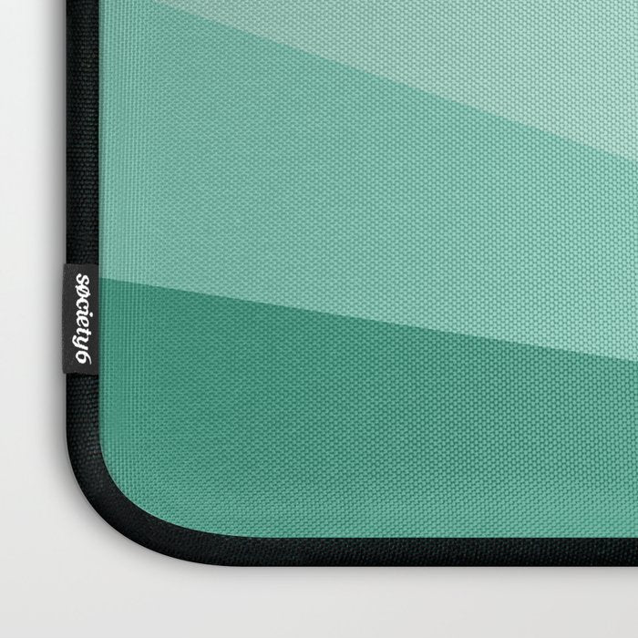 Geometric Triangles VII Pink and Green Laptop Sleeve Gallery Image 3