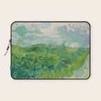 Green Wheat Fields, Auvers, 1890, Vincent van Gogh Laptop Sleeve Gallery Image 1