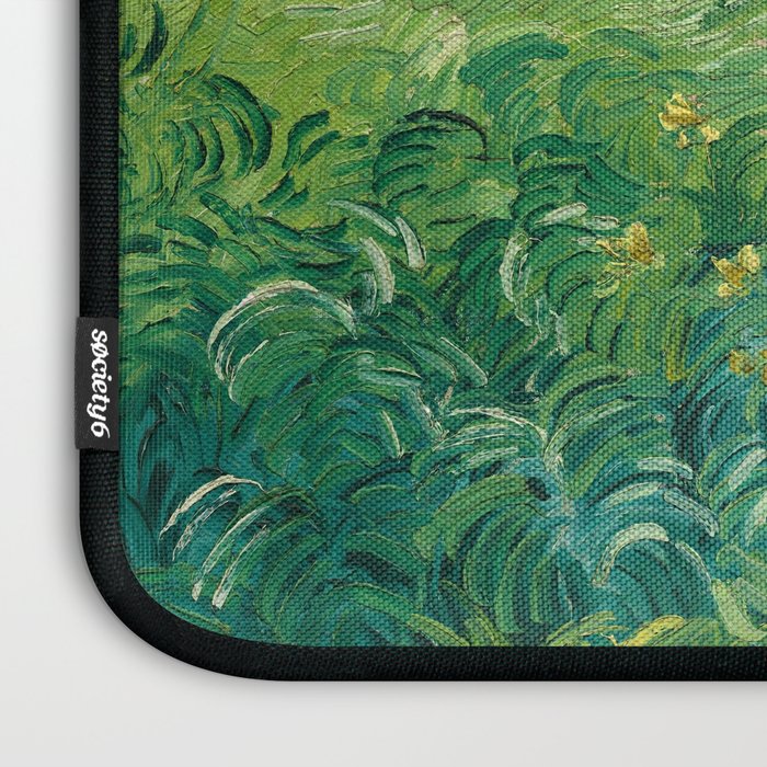 Green Wheat Fields, Auvers, 1890, Vincent van Gogh Laptop Sleeve Gallery Image 3