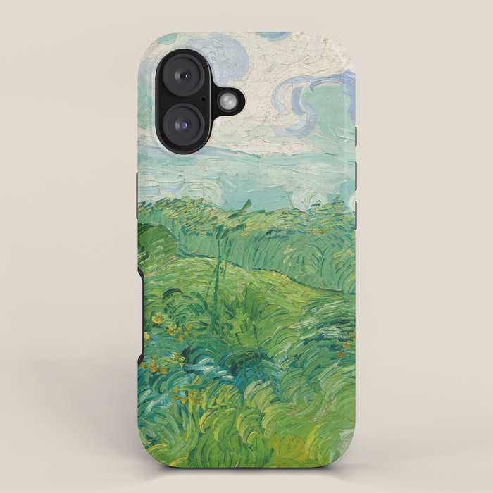 Green Wheat Fields, Auvers, 1890, Vincent van Gogh iPhone Case Gallery Image 1