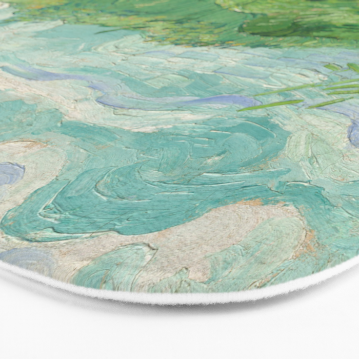 Green Wheat Fields, Auvers, 1890, Vincent van Gogh Bath Mat Gallery Image 3