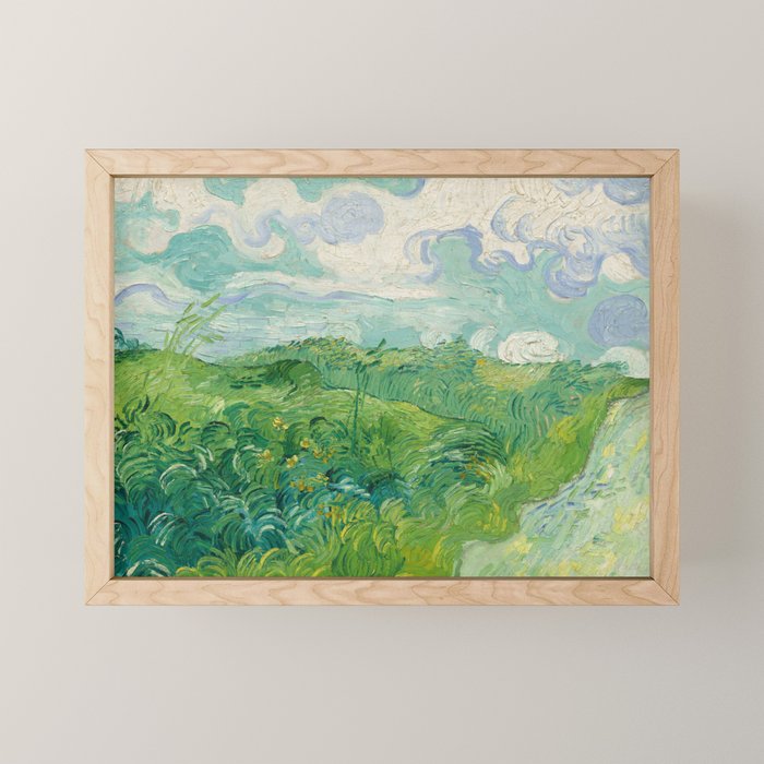Green Wheat Fields, Auvers, 1890, Vincent van Gogh Mini Art Print Gallery Image 1