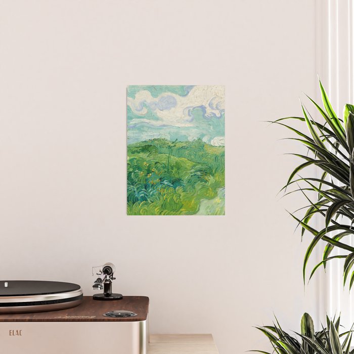 Green Wheat Fields, Auvers, 1890, Vincent van Gogh Poster Gallery Image 2