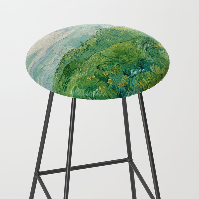 Green Wheat Fields, Auvers, 1890, Vincent van Gogh Stool Gallery Image 2