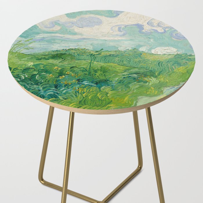 Green Wheat Fields, Auvers, 1890, Vincent van Gogh Side Table Gallery Image 2