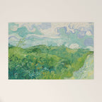 Green Wheat Fields, Auvers, 1890, Vincent van Gogh Welcome Mat Gallery Image 1
