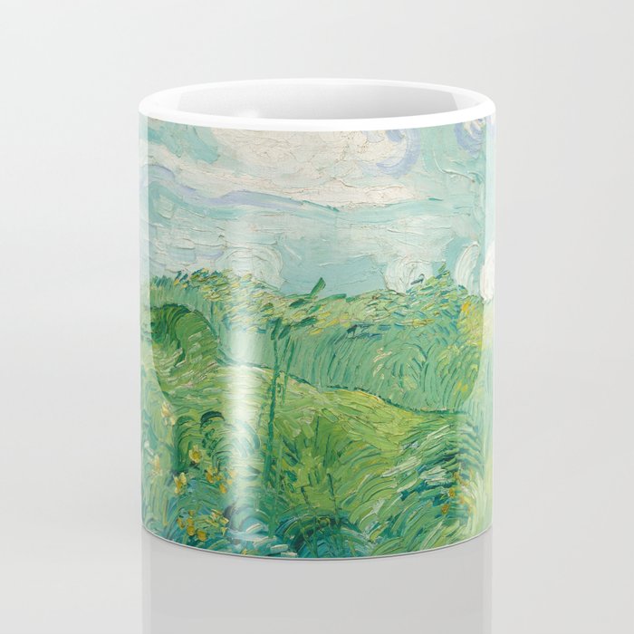 Green Wheat Fields, Auvers, 1890, Vincent van Gogh Coffee Mug Gallery Image 4