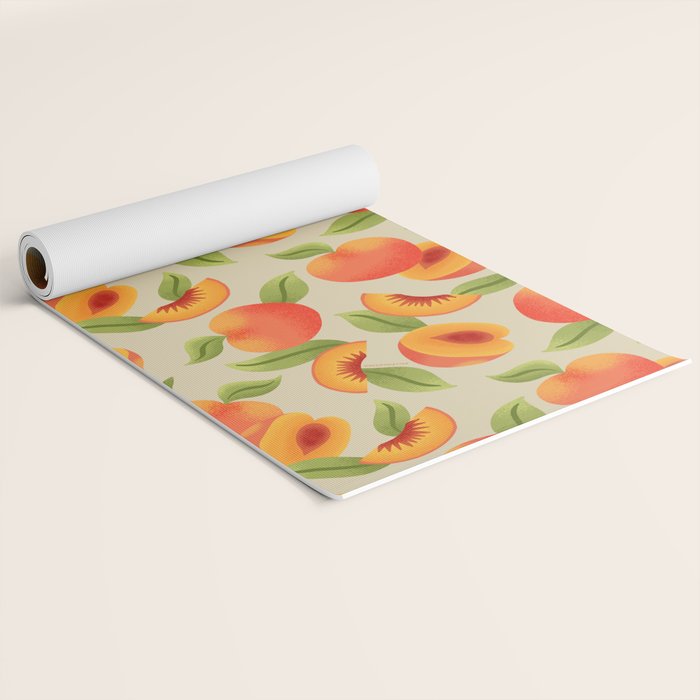 Peach Pattern - Amalfi Coast Cocktails Yoga Mat Gallery Image 2
