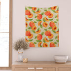 Peach Pattern - Amalfi Coast Cocktails Wall Tapestry Gallery Image 2