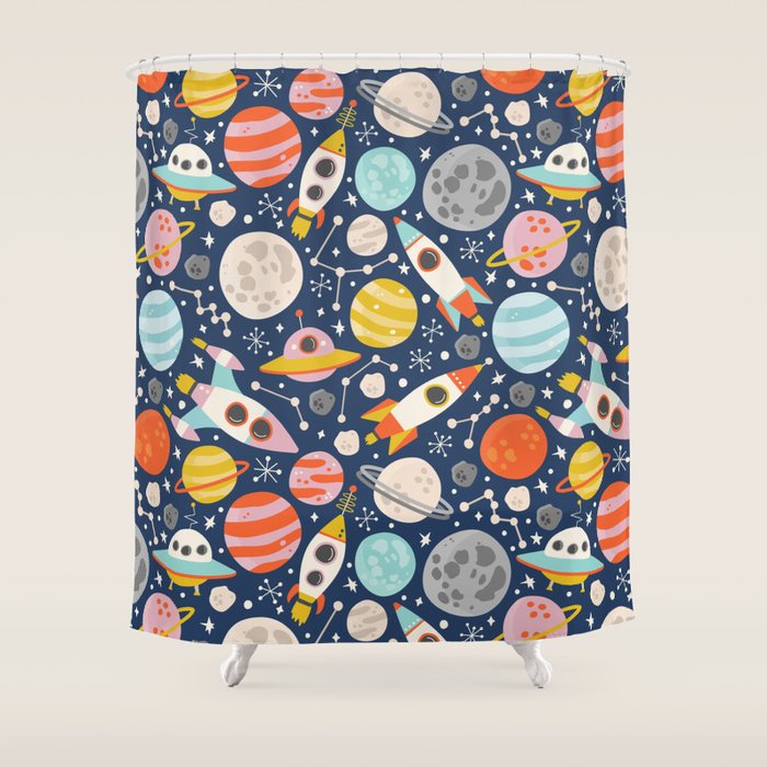 Space Shower Curtain Gallery Image 1