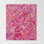 Orchid Wall - Magenta Palette Throw Blanket Gallery Image 2