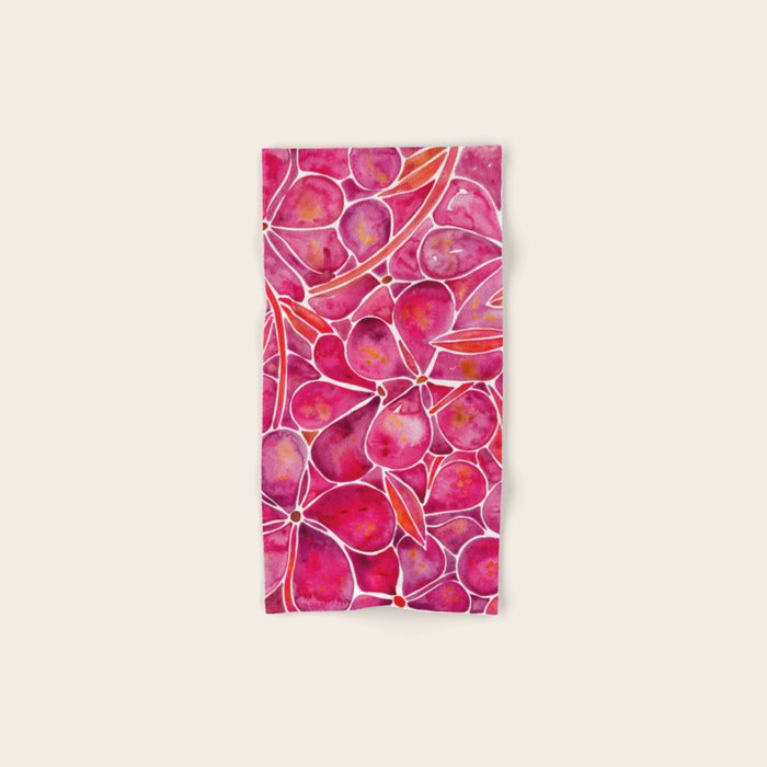 Orchid Wall - Magenta Palette Bath Towel Gallery Image 1