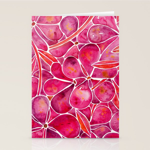 Orchid Wall - Magenta Palette Stationery Card Gallery Image 2