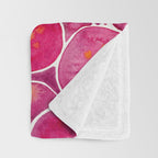 Orchid Wall - Magenta Palette Throw Blanket Gallery Image 3