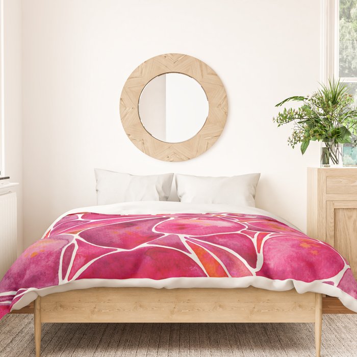 Orchid Wall - Magenta Palette Duvet Cover Gallery Image 3