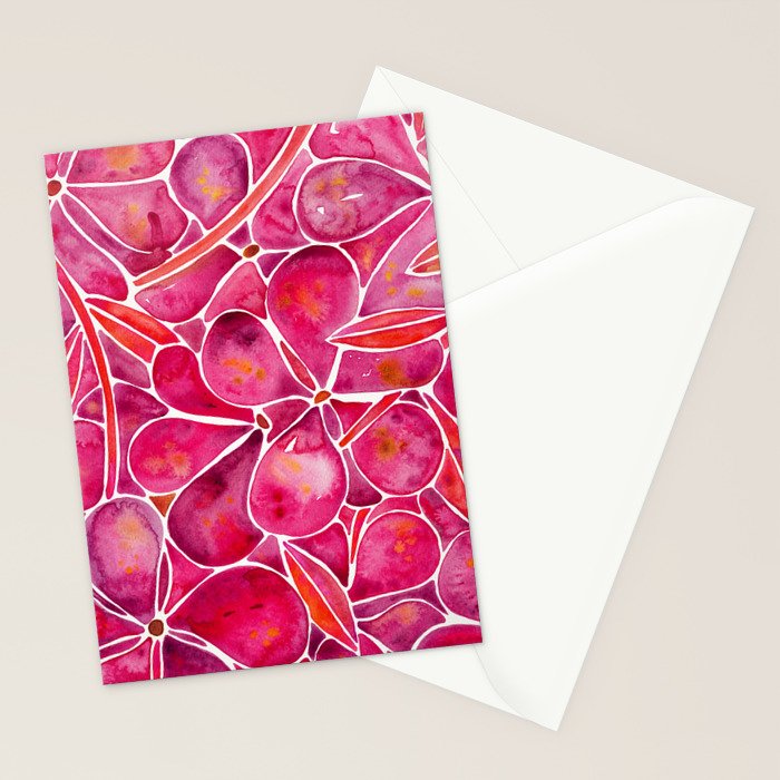 Orchid Wall - Magenta Palette Stationery Card Gallery Image 2