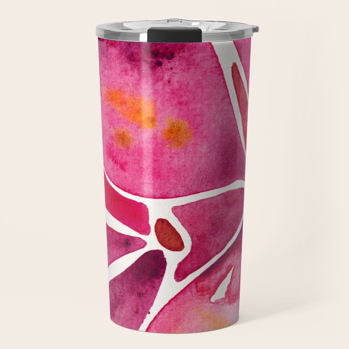 Orchid Wall - Magenta Palette Travel Mug Gallery Image 1