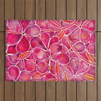 Orchid Wall - Magenta Palette Outdoor Rug Gallery Image 1