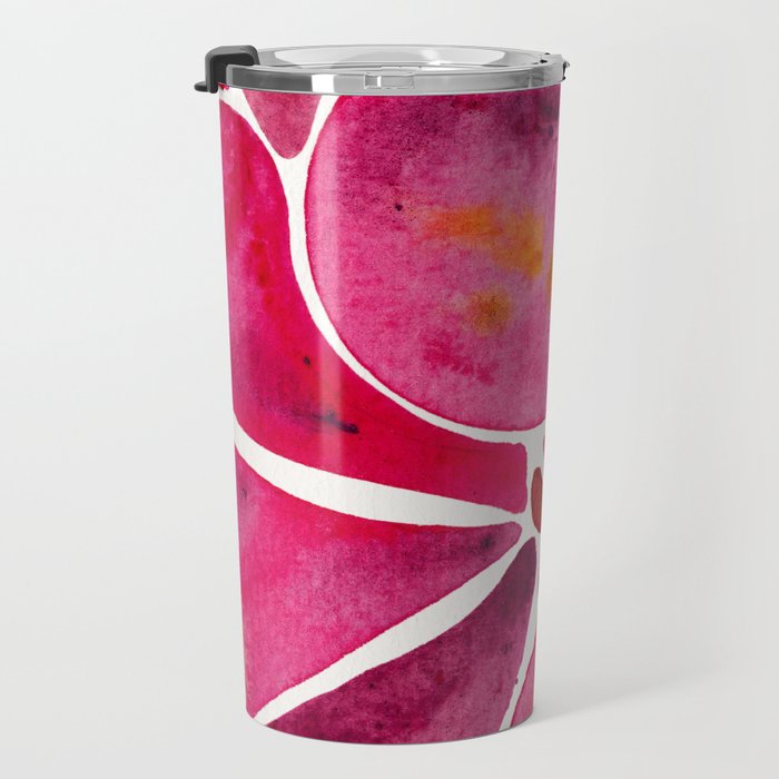 Orchid Wall - Magenta Palette Travel Mug Gallery Image 3