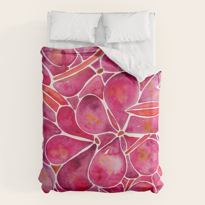 Orchid Wall - Magenta Palette Duvet Cover Gallery Image 1