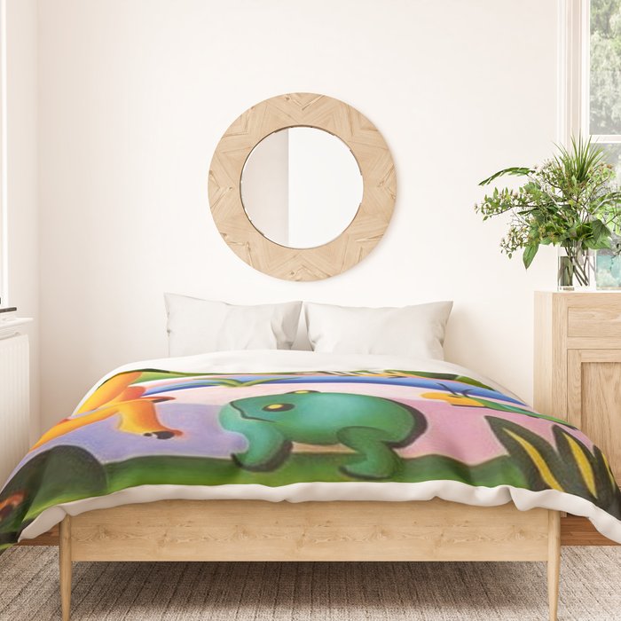 Classical Masterpiece 'A Cuca' by Tarsila do Amaral Duvet Cover Gallery Image 3