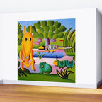 Classical Masterpiece 'A Cuca' by Tarsila do Amaral Wall Mural Gallery Image 2