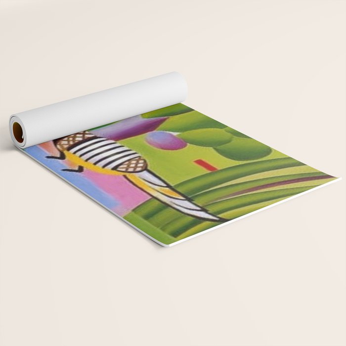 Classical Masterpiece 'A Cuca' by Tarsila do Amaral Yoga Mat Gallery Image 2