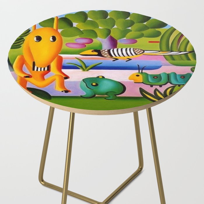 Classical Masterpiece 'A Cuca' by Tarsila do Amaral Side Table Gallery Image 2