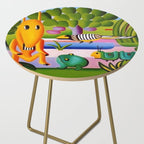 Classical Masterpiece 'A Cuca' by Tarsila do Amaral Side Table Gallery Image 2