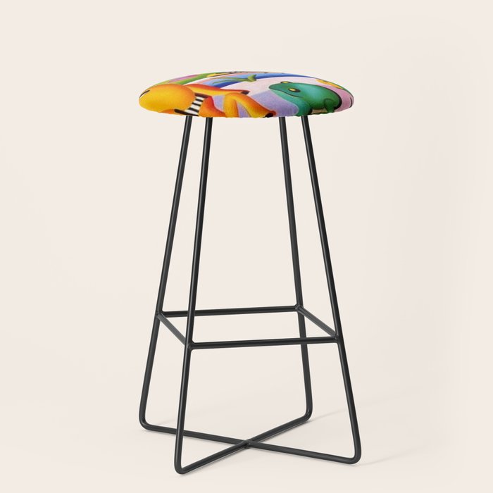 Classical Masterpiece 'A Cuca' by Tarsila do Amaral Stool Gallery Image 1