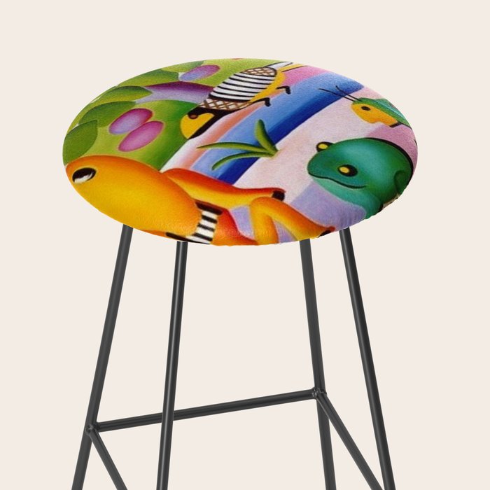 Classical Masterpiece 'A Cuca' by Tarsila do Amaral Stool Gallery Image 2